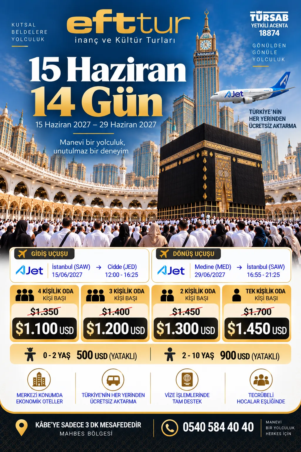 Ankara Çıkışlı Umre program afişi