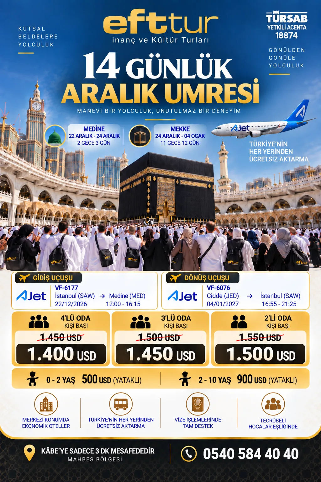 Yılbaşı Dönemi Umresi program afişi
