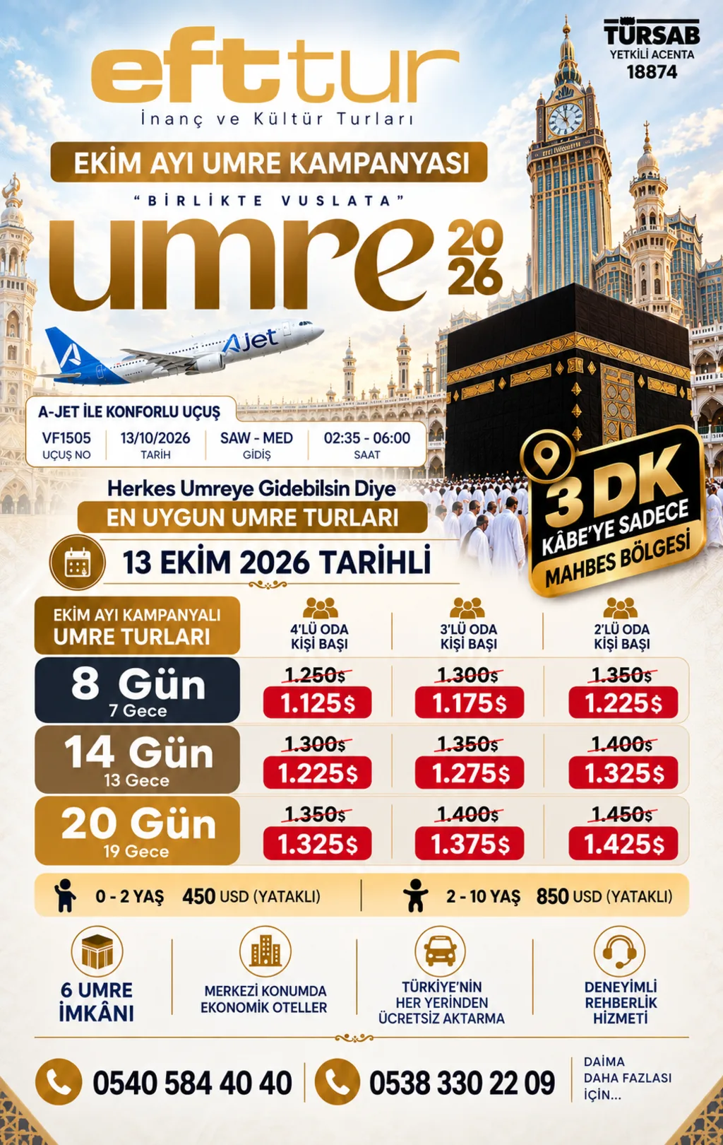 Ekim Umresi — 8 Günlük program afişi
