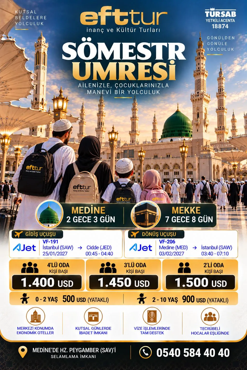 Sömestr Umresi — 10 Günlük program afişi