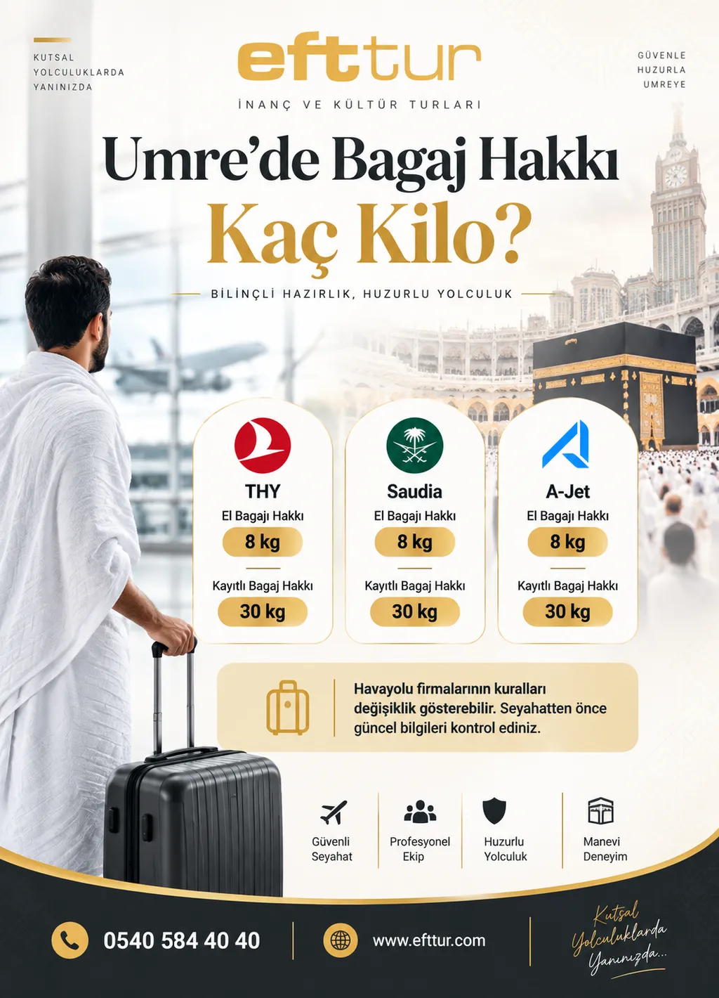 umrede bagaj hakkı