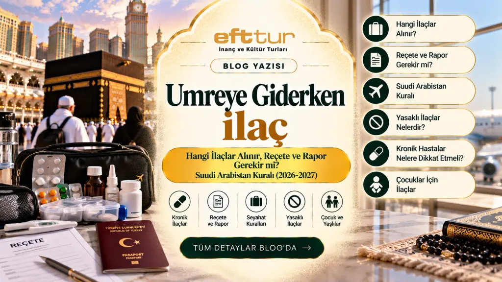 Umreye giderken ilaç rehberi kapak görseli