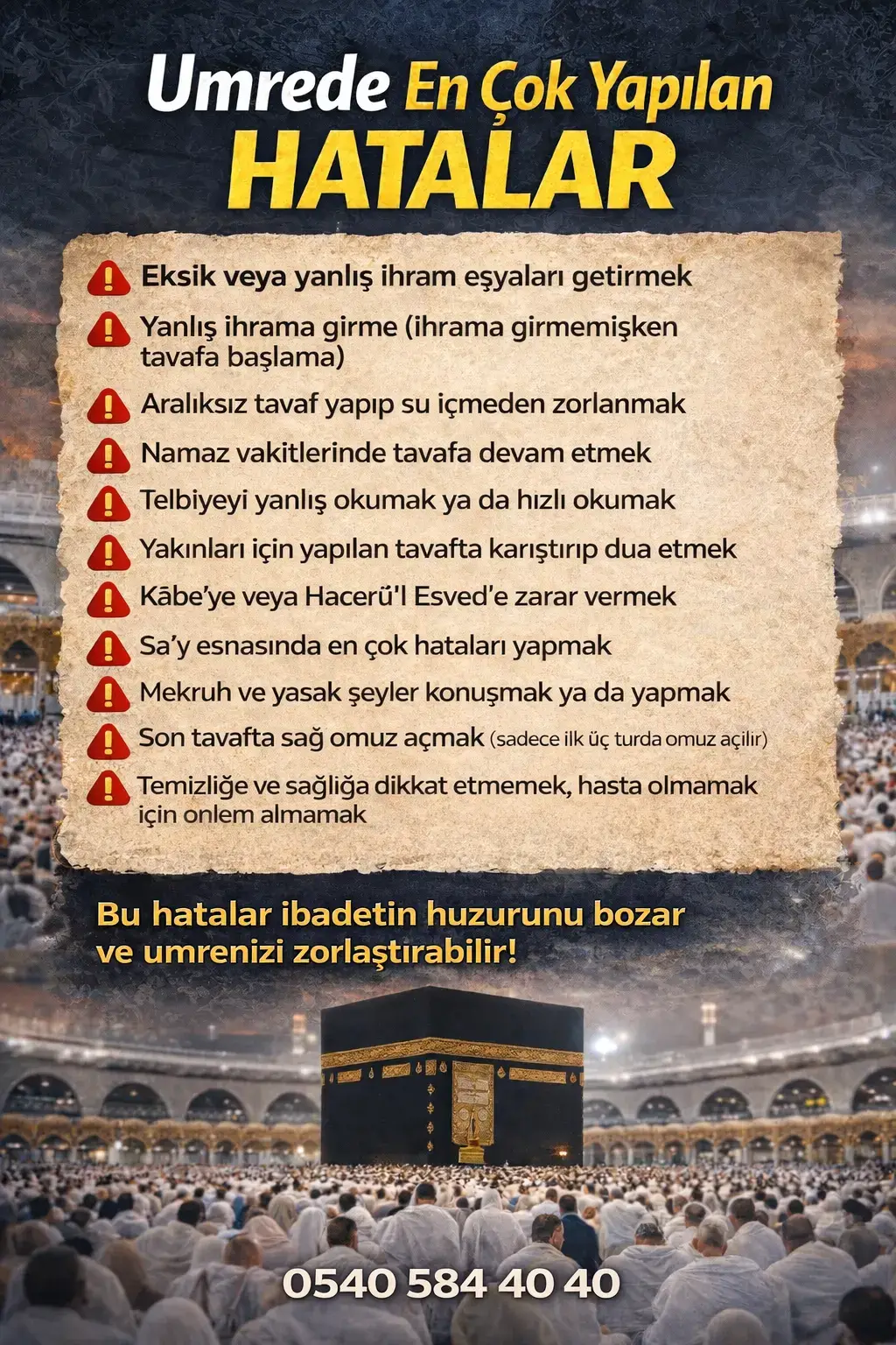 umrede yapılan hatalar ihram tavaf hataları umre rehberi