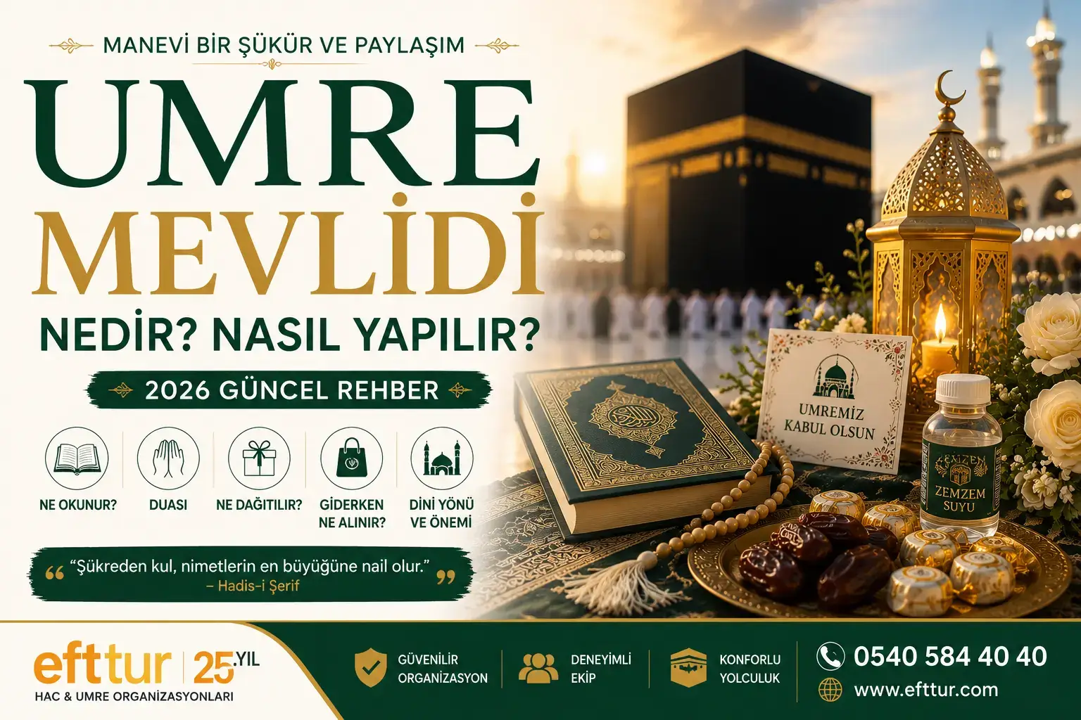 Umre mevlidi nedir nasıl yapılır 2026 rehberi Kabe görseli ile