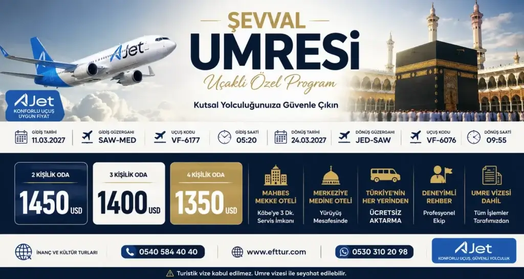 Şevval Umresi Nedir? 2027 Programı, Fiyatı ve Avantajları