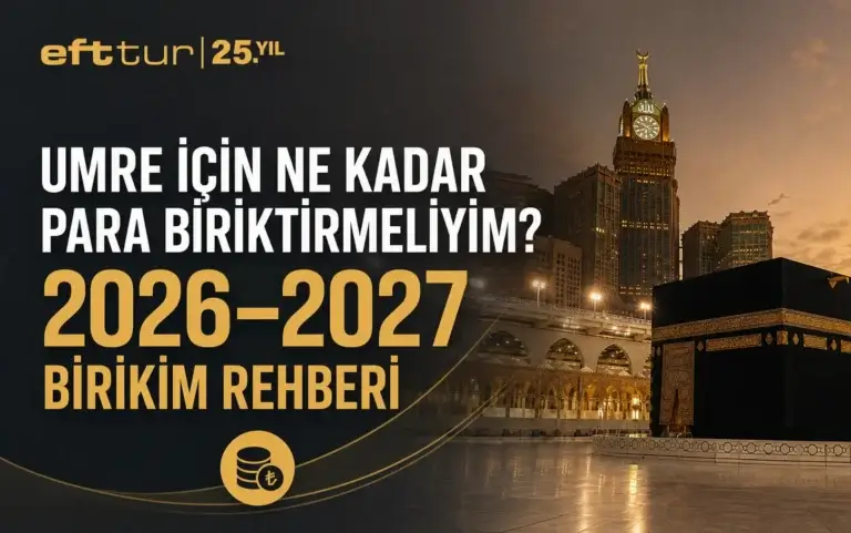 Umre İçin Ne Kadar Para Biriktirmeliyim? 2026-2027 Birikim Rehberi